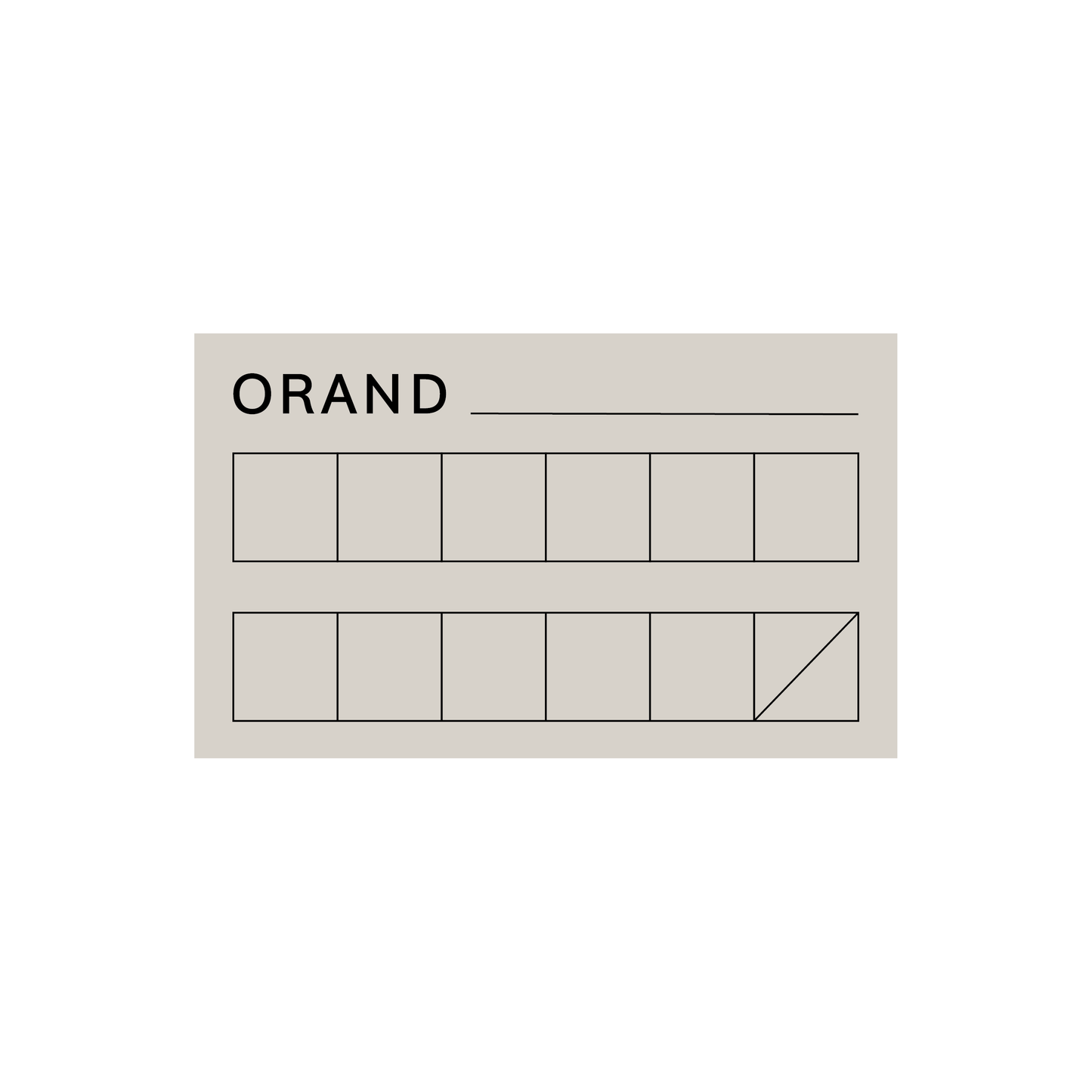 #10 ORAND商品券(500円×11回)